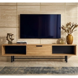 Szafka RTV-69 Drewno Lite Dąb Loft Lakier Rozmiary od 100 cm do 200 cm PREMIUM